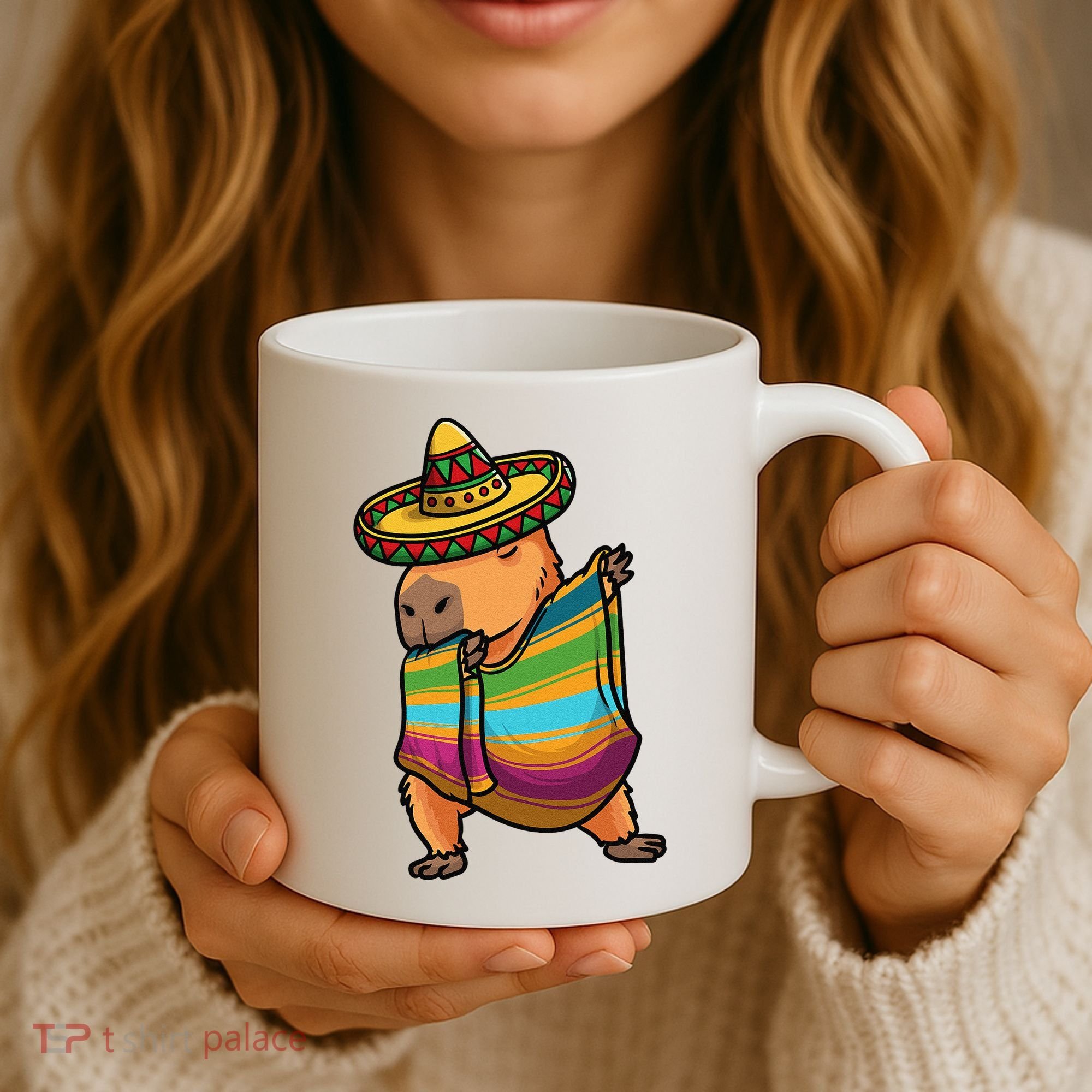 Funny Capybara Cinco De Mayo Rodent Dab Mexican Gift Coffee Mug