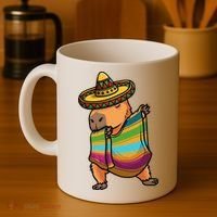 Funny Capybara Cinco De Mayo Rodent Dab Mexican Gift Coffee Mug thumb 4