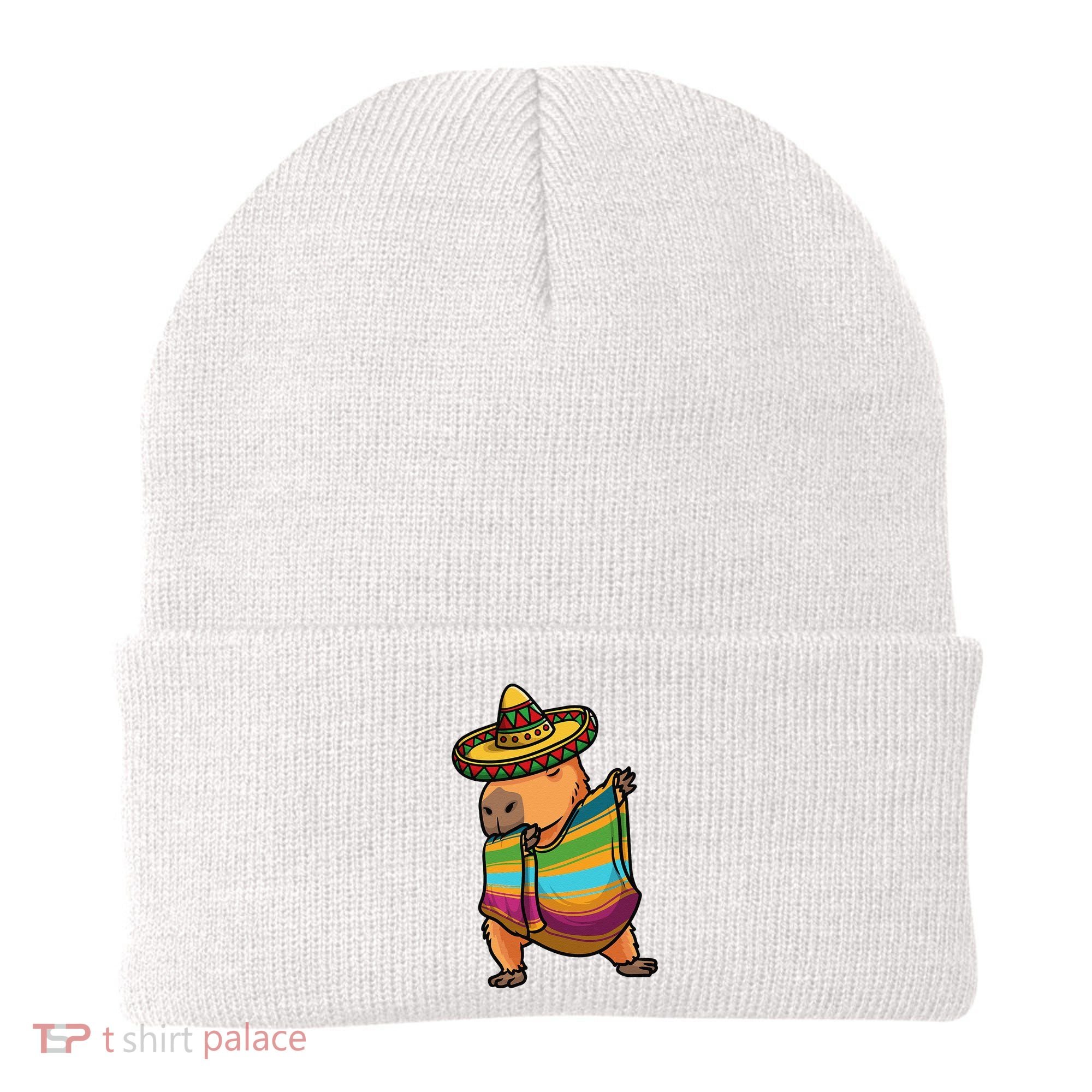 Funny Capybara Cinco De Mayo Rodent Dab Mexican Gift Beanie
