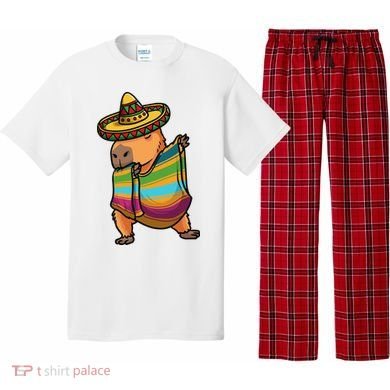 Funny Capybara Cinco De Mayo Rodent Dab Mexican Gift Pajama Set