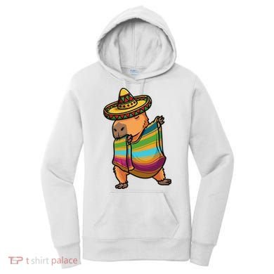 Funny Capybara Cinco De Mayo Rodent Dab Mexican Gift Women's Hoodie
