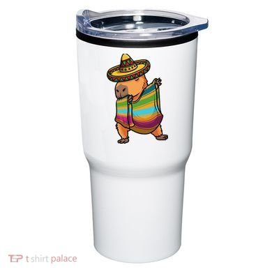 Funny Capybara Cinco De Mayo Rodent Dab Mexican Gift Tumbler