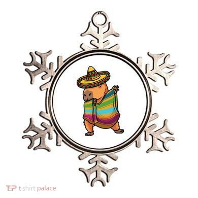 Funny Capybara Cinco De Mayo Rodent Dab Mexican Gift Ornament