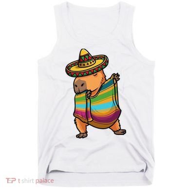 Funny Capybara Cinco De Mayo Rodent Dab Mexican Gift Tank Top