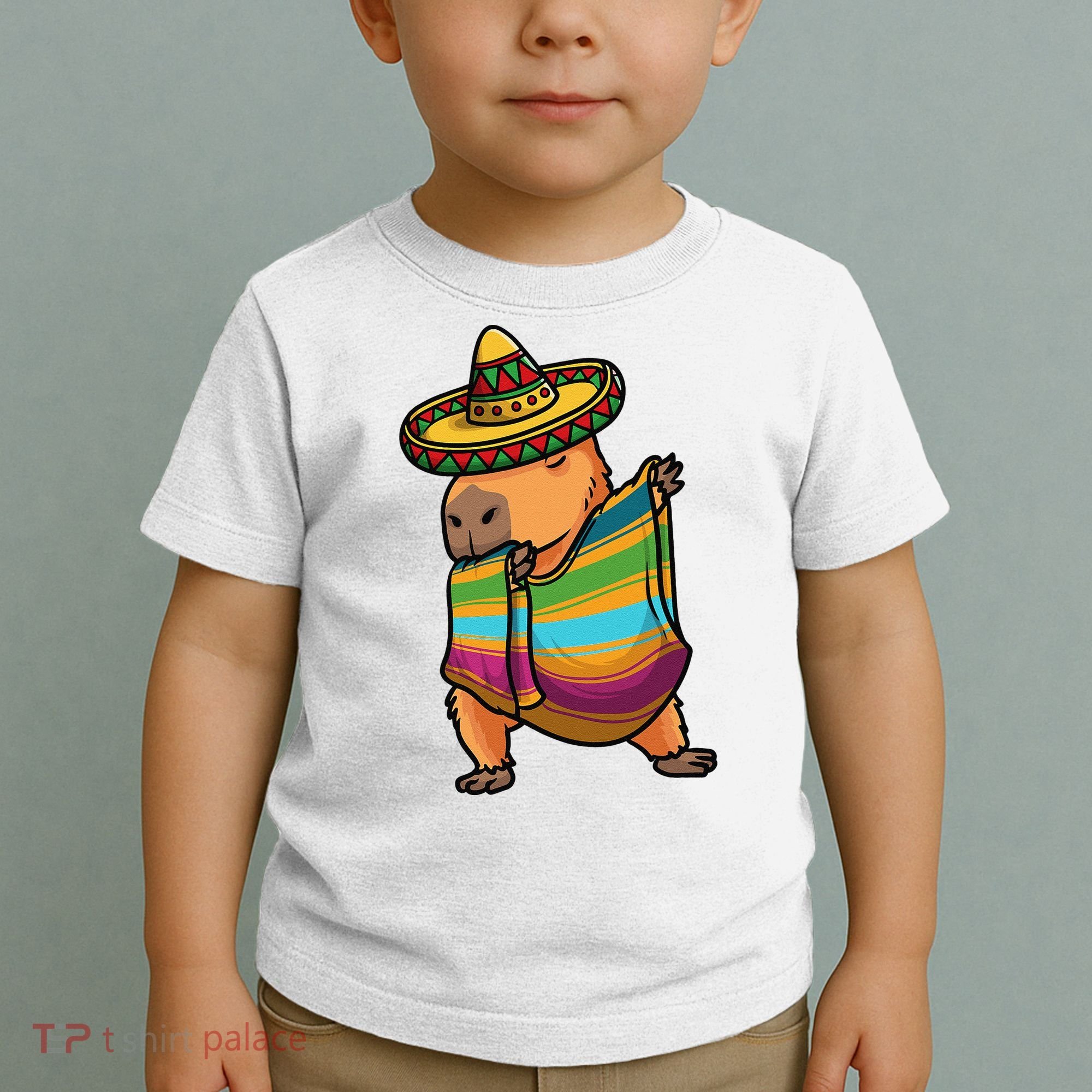 Funny Capybara Cinco De Mayo Rodent Dab Mexican Gift Toddler T-Shirt
