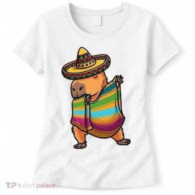 Funny Capybara Cinco De Mayo Rodent Dab Mexican Gift Women's T-Shirt