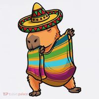 Funny Capybara Cinco De Mayo Rodent Dab Mexican Gift Women's T-Shirt thumb 6
