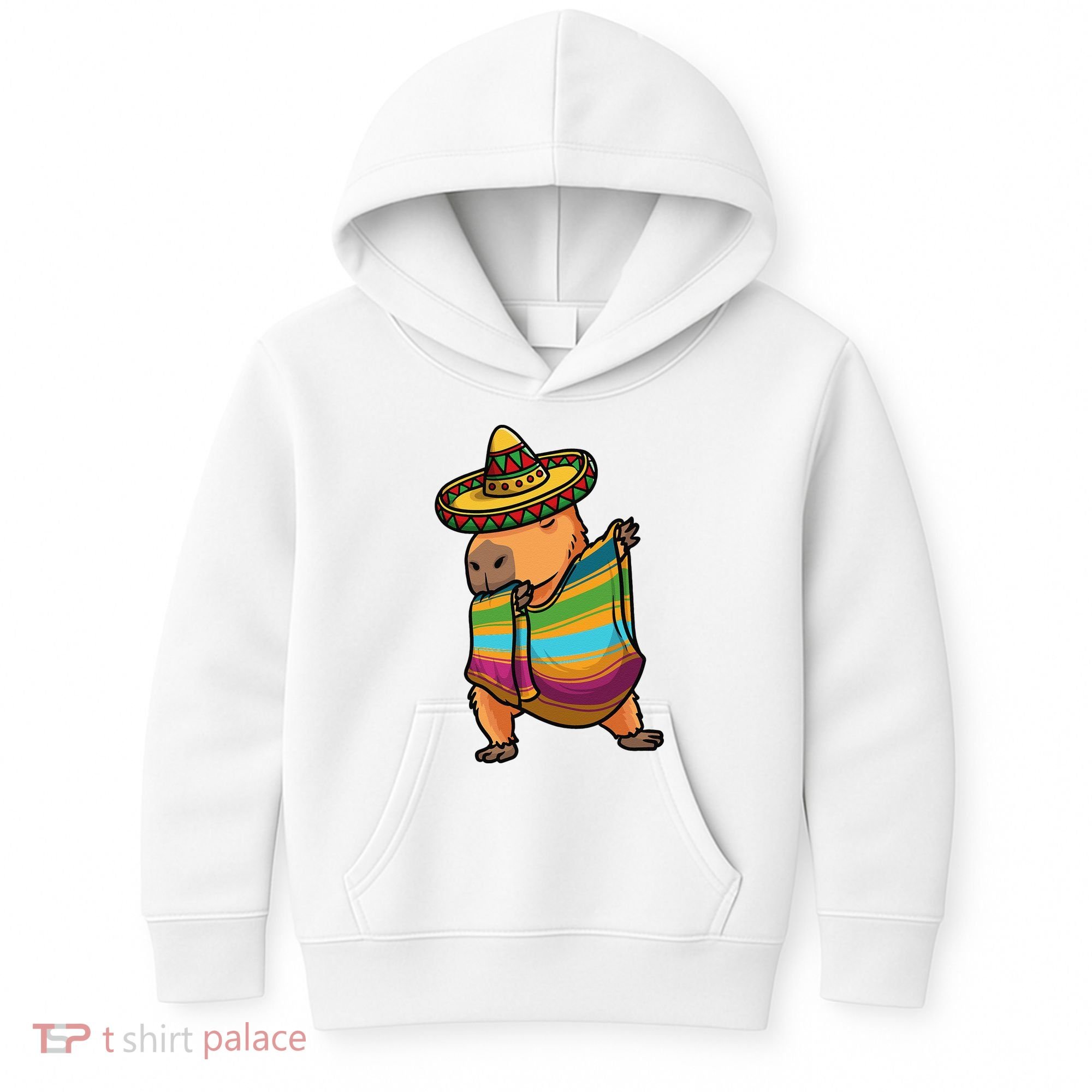 Funny Capybara Cinco De Mayo Rodent Dab Mexican Gift Kids Hoodie