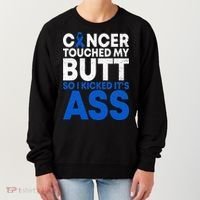 Funny Colon Cancer Survivor Cancer Awareness Ribbon Women's Sweatshirt thumb 0