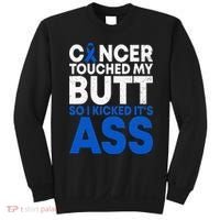 Funny Colon Cancer Survivor Cancer Awareness Ribbon Sweatshirt thumb 0