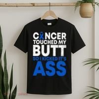 Funny Colon Cancer Survivor Cancer Awareness Ribbon T-Shirt thumb 2
