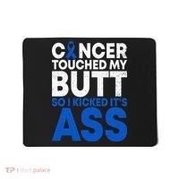 Funny Colon Cancer Survivor Cancer Awareness Ribbon Mousepad thumb 0
