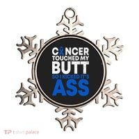 Funny Colon Cancer Survivor Cancer Awareness Ribbon Ornament thumb 0