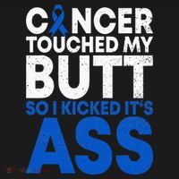 Funny Colon Cancer Survivor Cancer Awareness Ribbon Ornament thumb 1