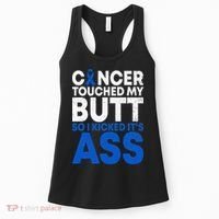 Funny Colon Cancer Survivor Cancer Awareness Ribbon Women's Tank Top thumb 0