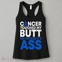Funny Colon Cancer Survivor Cancer Awareness Ribbon Women's Tank Top thumb 3