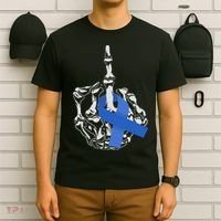 Fuck Colon Cancer Middle Finger Ribbon Colon Cancer T-Shirt thumb 6