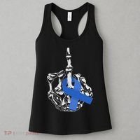 Fuck Colon Cancer Middle Finger Ribbon Colon Cancer Women's Tank Top thumb 3