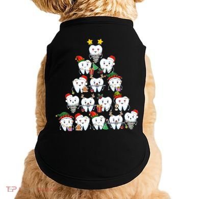 Funny Cute Christmas Dentistree Tooth Tree Doggie Tank