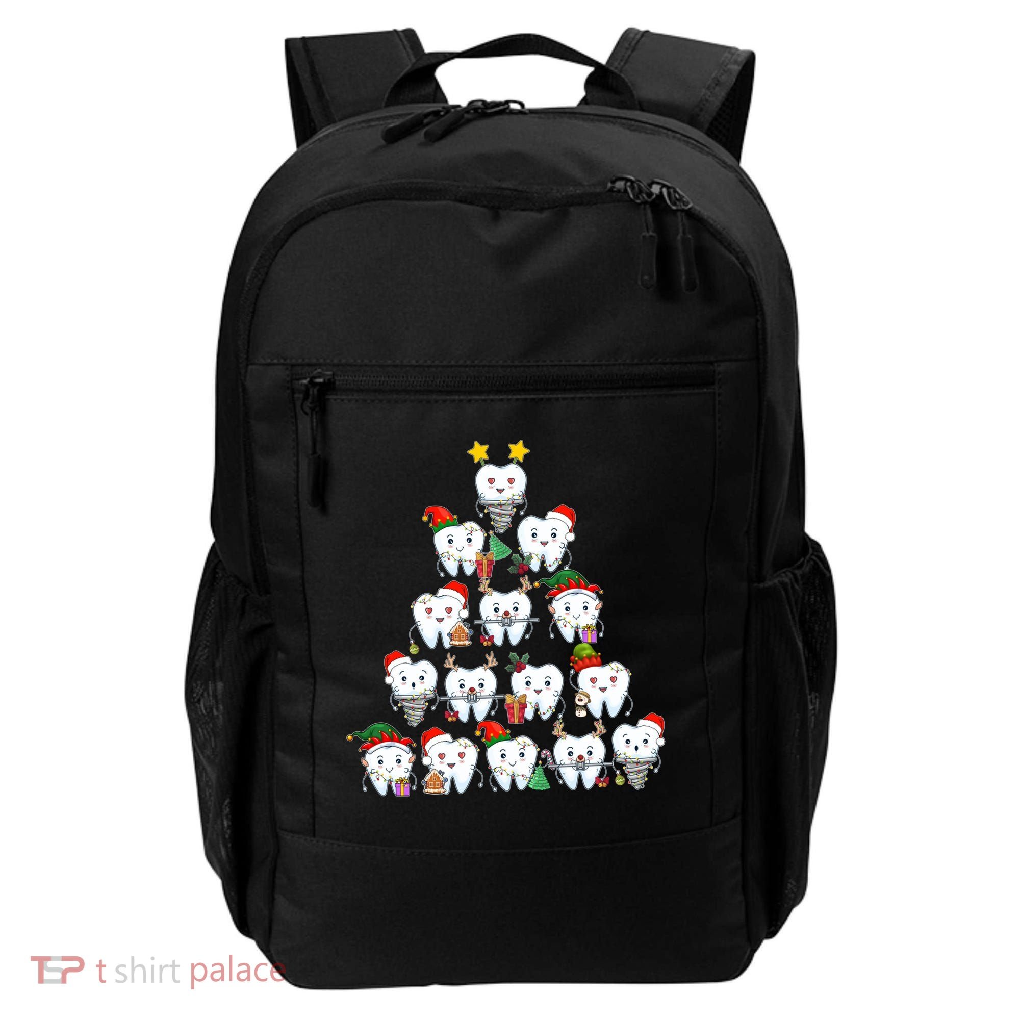 Funny Cute Christmas Dentistree Tooth Tree Backpack
