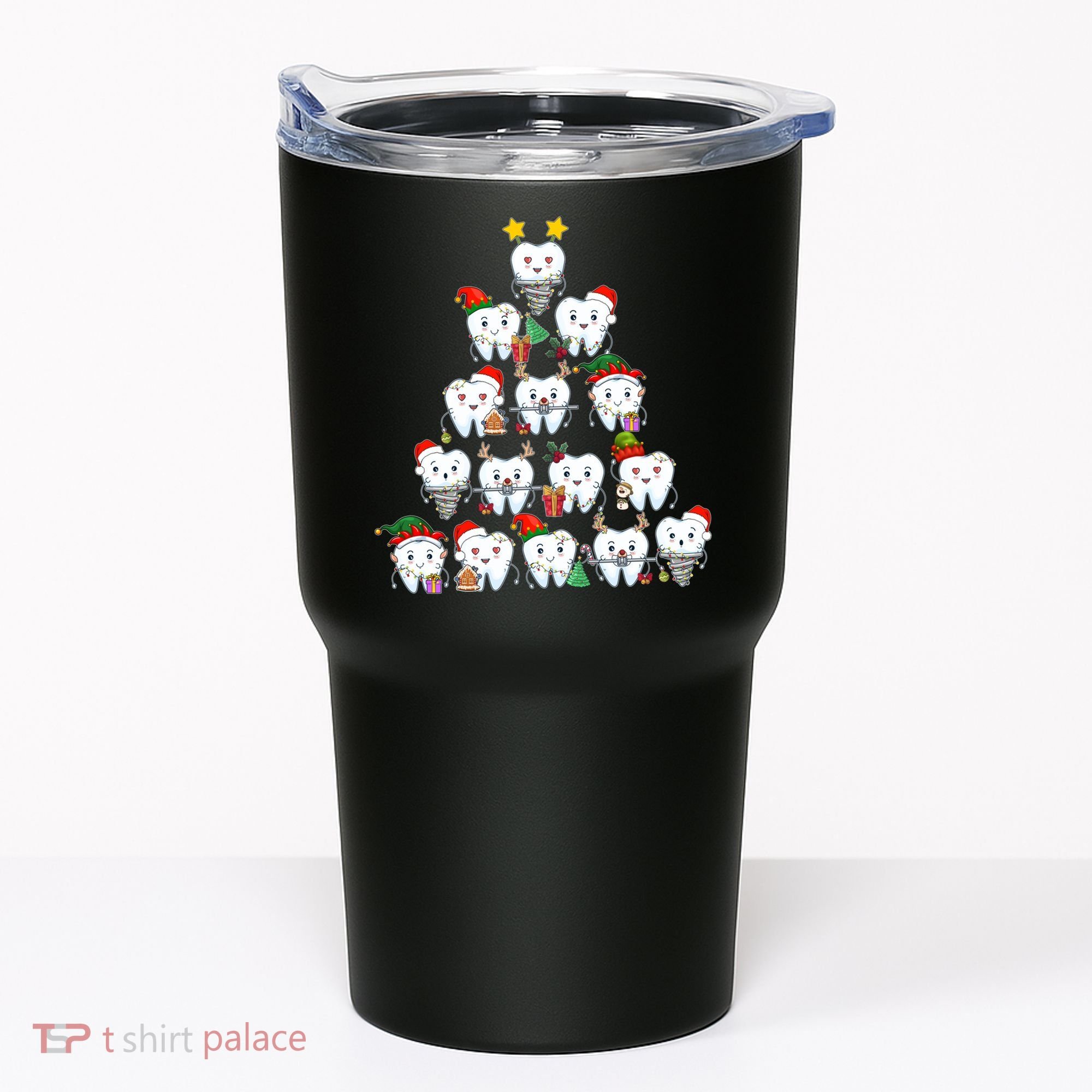 Funny Cute Christmas Dentistree Tooth Tree Tumbler