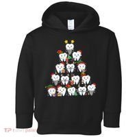 Funny Cute Christmas Dentistree Tooth Tree Toddler Hoodie thumb 0