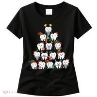 Funny Cute Christmas Dentistree Tooth Tree Women's T-Shirt thumb 0