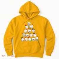 Funny Cute Christmas Dentistree Tooth Tree Hoodie thumb 0