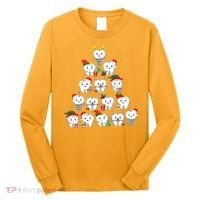 Funny Cute Christmas Dentistree Tooth Tree Long Sleeve Shirt thumb 0