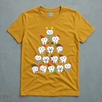 Funny Cute Christmas Dentistree Tooth Tree T-Shirt thumb 5