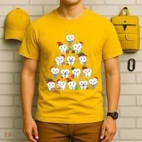 Funny Cute Christmas Dentistree Tooth Tree T-Shirt thumb 6