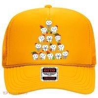 Funny Cute Christmas Dentistree Tooth Tree Hat thumb 0