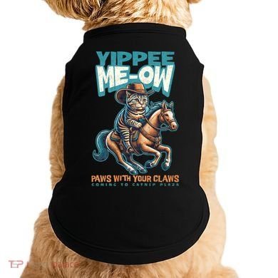 Funny Cat Cowboy Yippee Meow Doggie Tank