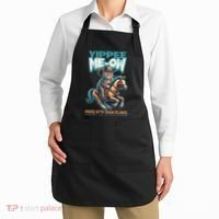 Funny Cat Cowboy Yippee Meow Apron thumb 2
