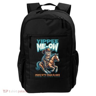 Funny Cat Cowboy Yippee Meow Backpack