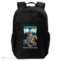 Funny Cat Cowboy Yippee Meow Backpack thumb 0