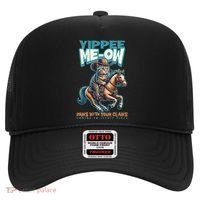 Funny Cat Cowboy Yippee Meow Hat thumb 0