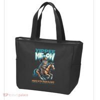 Funny Cat Cowboy Yippee Meow Tote Bag thumb 3