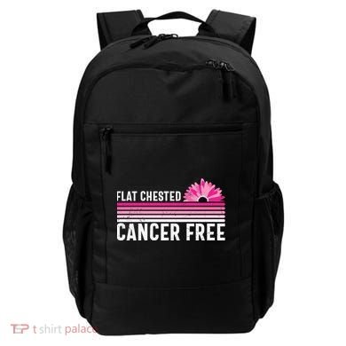 Flat Chested Cancer Free Flower Breast Caner Backpack