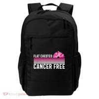 Flat Chested Cancer Free Flower Breast Caner Backpack thumb 0