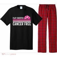 Flat Chested Cancer Free Flower Breast Caner Pajama Set thumb 0