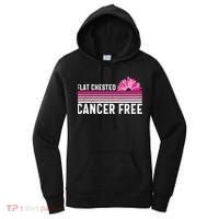 Flat Chested Cancer Free Flower Breast Caner Women's Hoodie thumb 0
