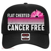Flat Chested Cancer Free Flower Breast Caner Hat thumb 0