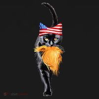 Funny Childless Cat Lady With Trump Hair Vote Kamala 2024 Doggie Tank thumb 4