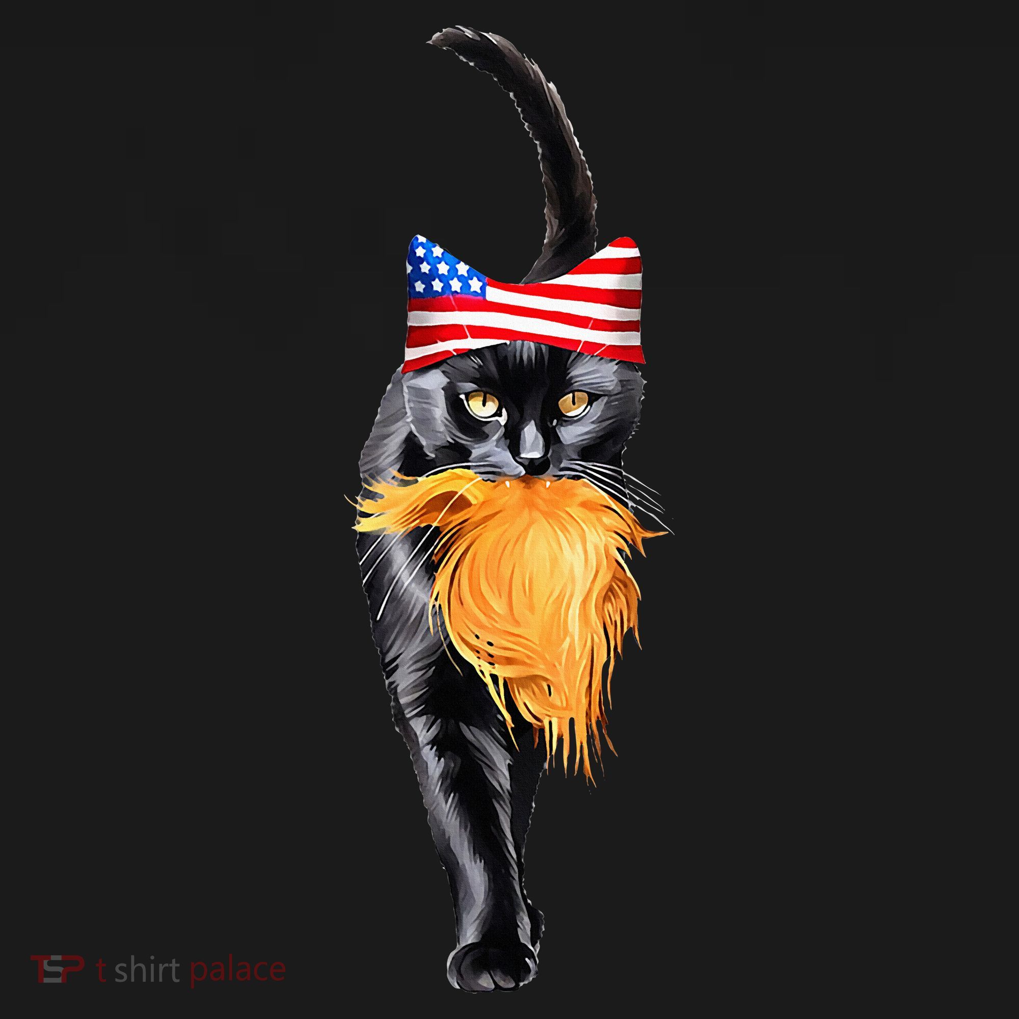 Funny Childless Cat Lady With Trump Hair Vote Kamala 2024 Ornament
