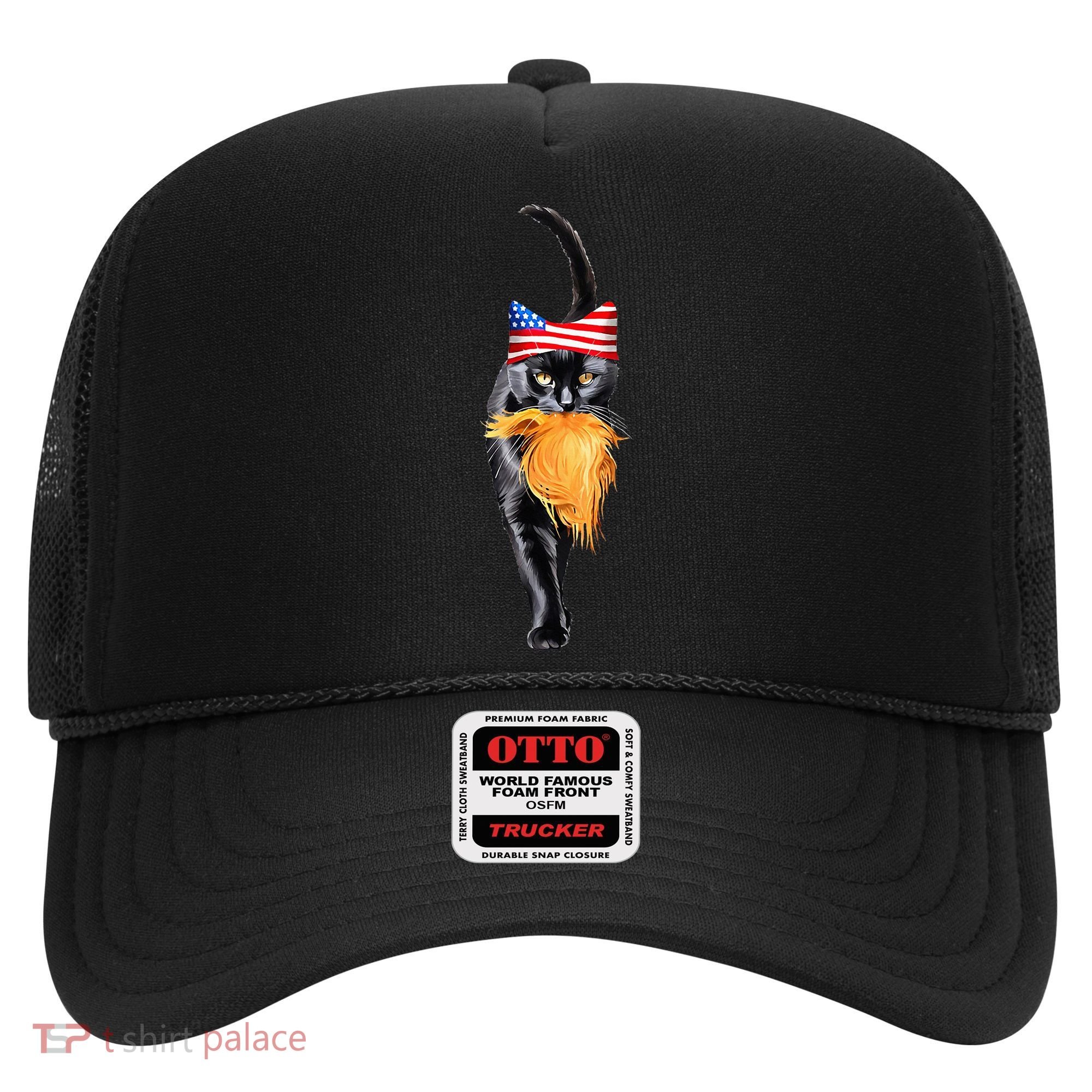 Funny Childless Cat Lady With Trump Hair Vote Kamala 2024 Hat