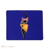 Funny Childless Cat Lady With Trump Hair Vote Kamala 2024 Mousepad thumb 0