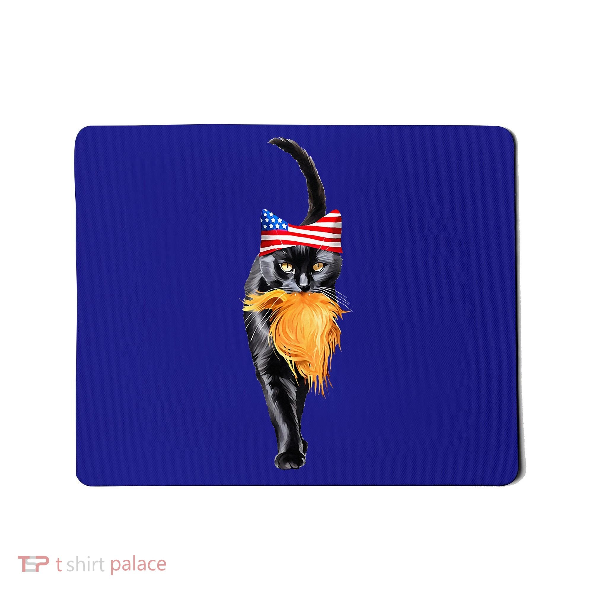 Funny Childless Cat Lady With Trump Hair Vote Kamala 2024 Mousepad
