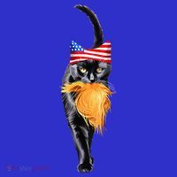 Funny Childless Cat Lady With Trump Hair Vote Kamala 2024 Mousepad thumb 1