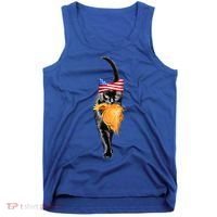 Funny Childless Cat Lady With Trump Hair Vote Kamala 2024 Tank Top thumb 0